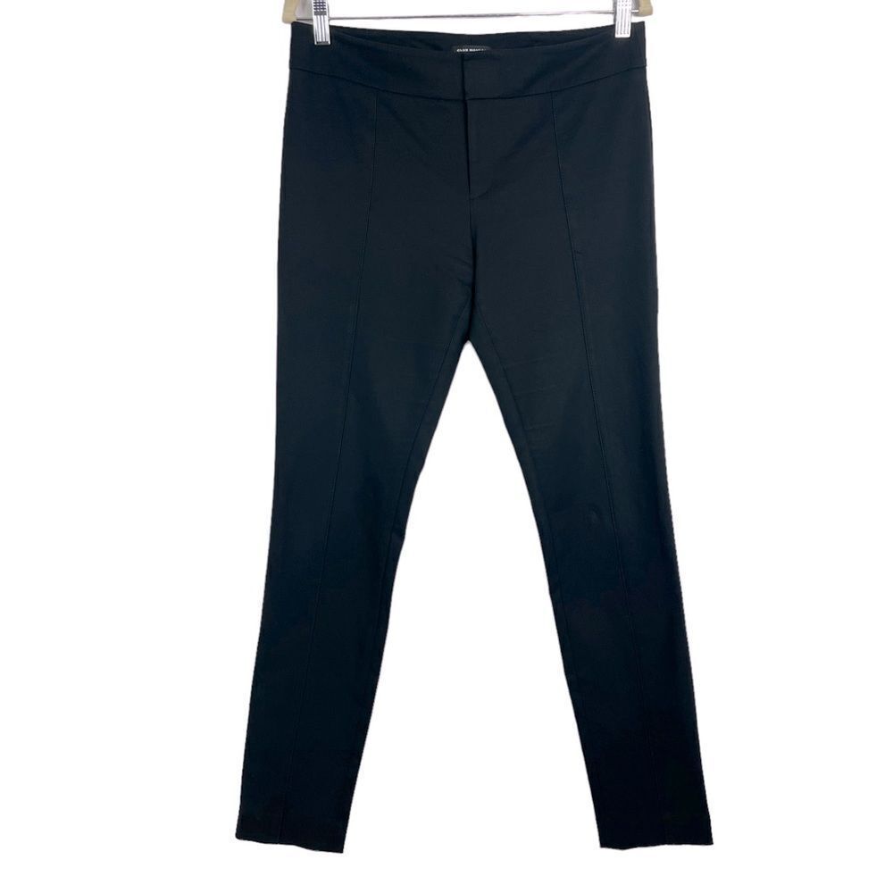 Club Monaco Center Seam Pants, Black, size 6, 65% Cotton/30%/Viscose/5% Elastane